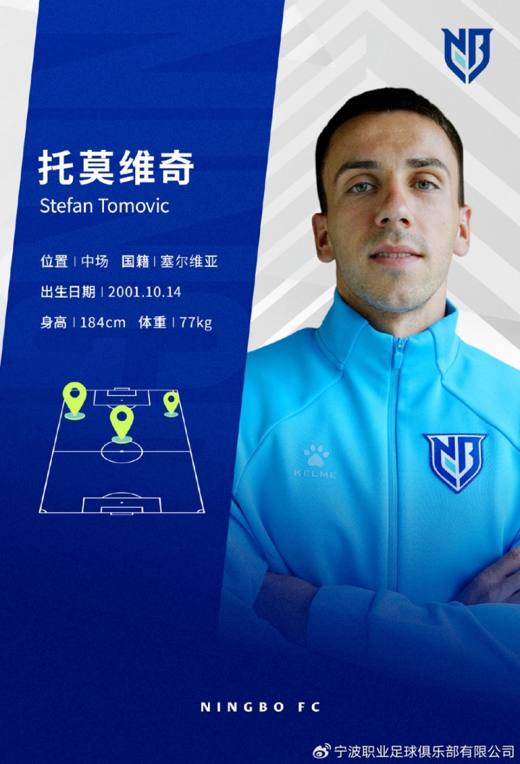 宁波FC签下塞尔维亚攻击手托莫维奇,数据详解其前场多面手属性