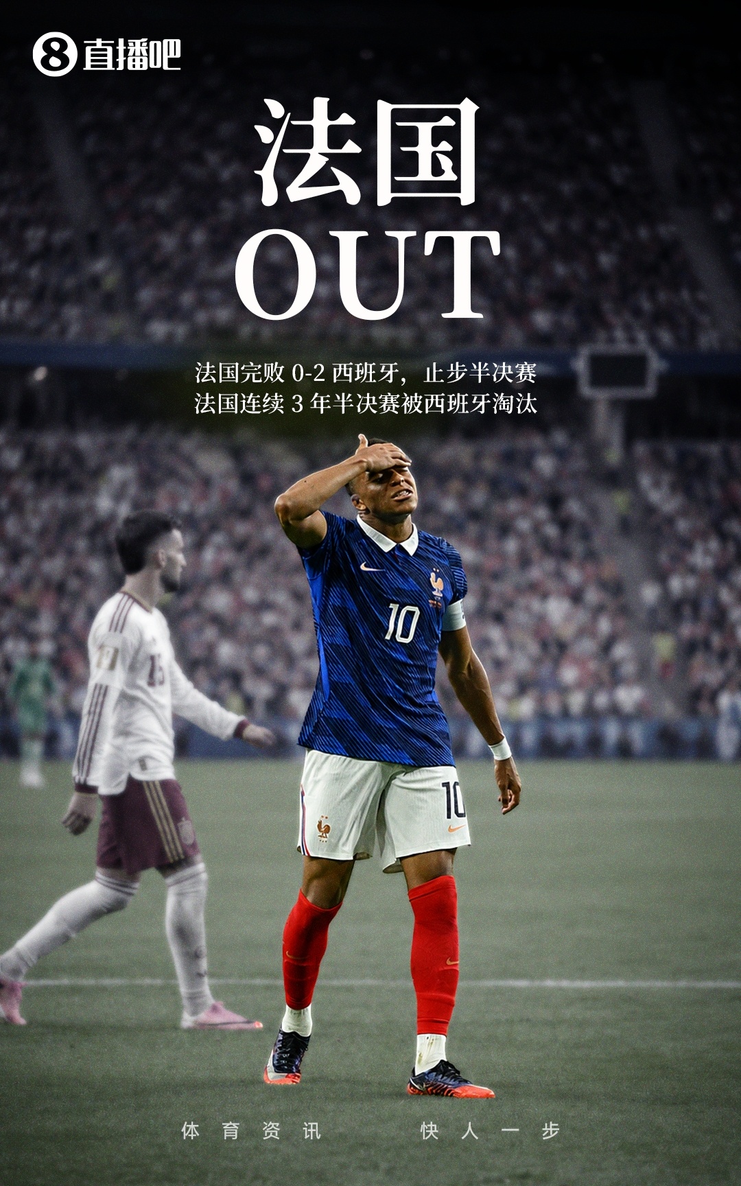 西班牙2-0法国重返决赛 姆巴佩首度无缘世界杯决赛 西班牙2-0法国重返决赛 姆巴佩首度无缘世界杯决赛