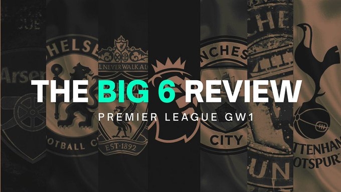 英超Big6首轮战绩:枪|车|城开门红 利物浦绝平 曼联爆冷热刺惨败